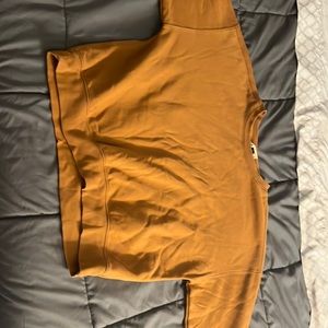 Brown cropped sweatshirt